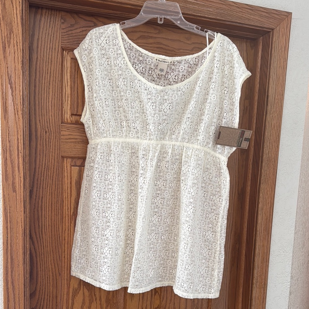 Women's Cream Lace swimsuit cover up